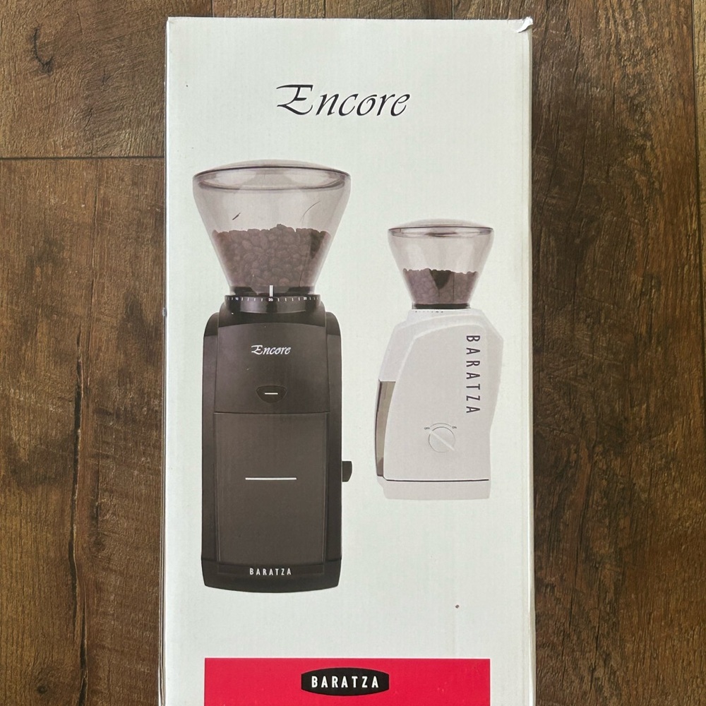 Baratza Encore Coffee Grinder in Black and White
